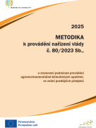Metodika k provádění  nařízení vlády č. 80/2023 Sb., platná pro rok 2025