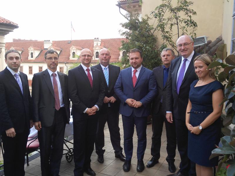 Návštěva eurokomisaře Phila Hogana