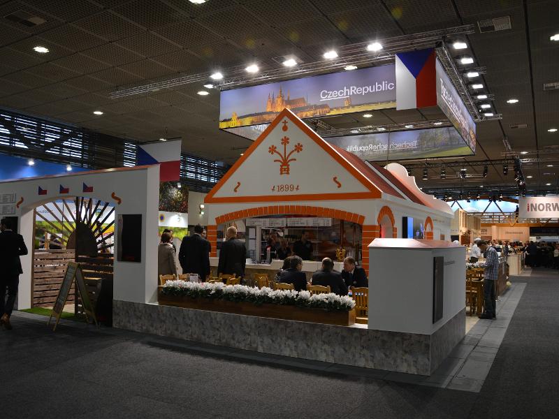 Ministr zemědělství Marian Jurečka na českém stánku na mezinárodním veletrhu IGW 2017 v Berlíně