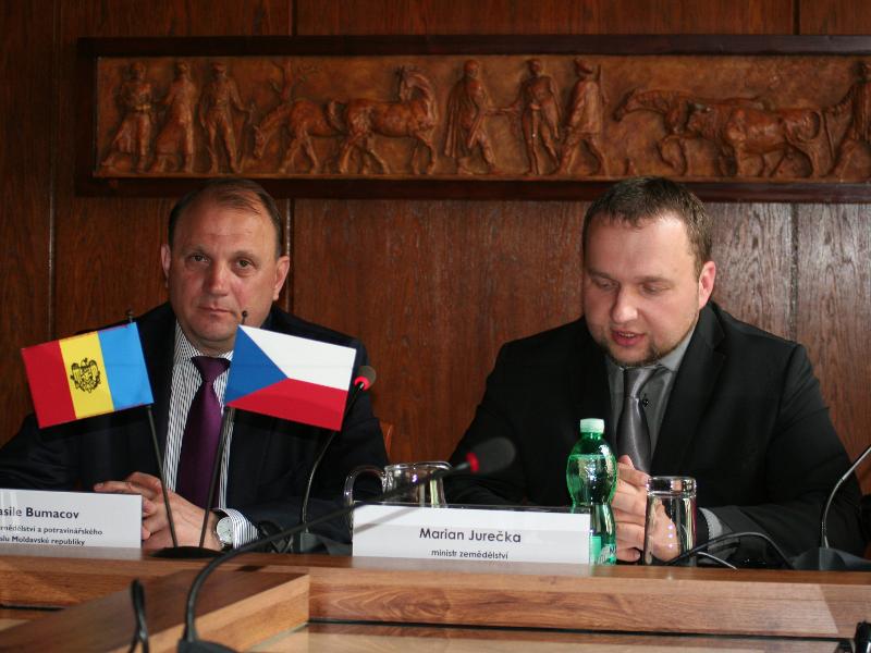 Tisková konference u příležitosti návštěvy moldavské delegace