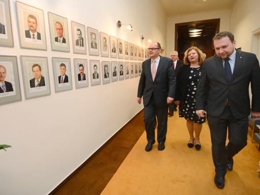 Návštěva německého ministra Schmidta na ministerstvu zemědělství