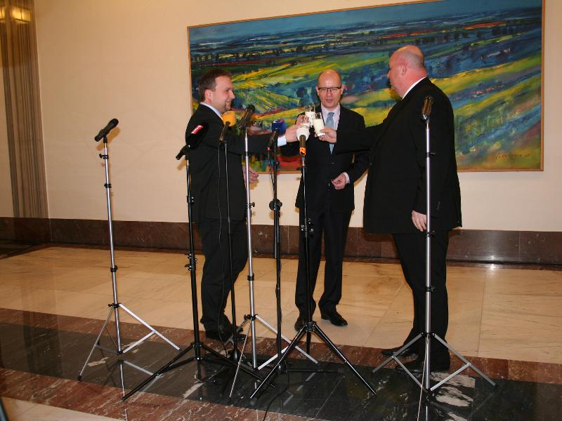 Uvedení ministra zemědělství Jurečky do úřadu