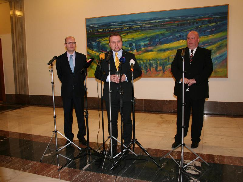 Uvedení ministra zemědělství Jurečky do úřadu