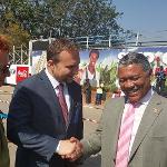 Ministr zemědělství Marian Jurečka pracovně v Zambii