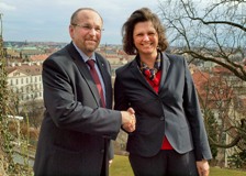 Ministr Fuksa s ministryni Ilse Aigner