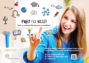 plakát Stáže na MZe